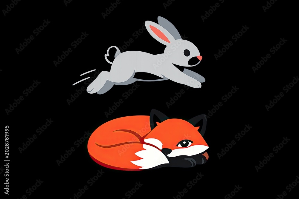 Fototapeta premium Unlikely friends soar through the air