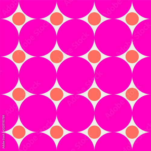 Seamless pattern. Circles. Polka dots. Vector