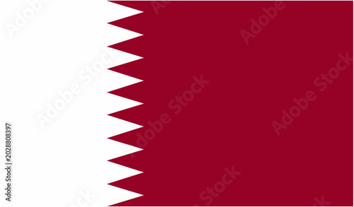 Photos Editable vectorized official flag of Qatar.