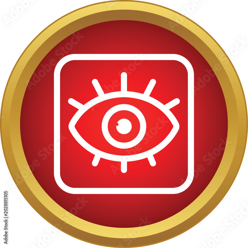 Obraz na płótnie Eye icon visualising surveillance monitoring and security concept