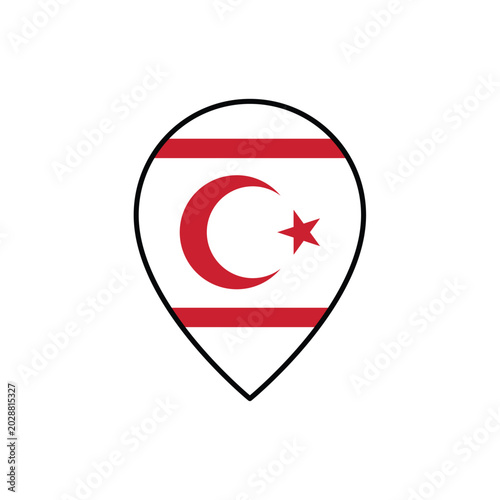 location pin turkish republic of northern cyprus
