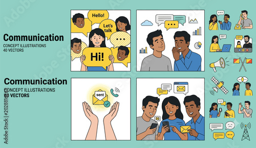 Connected Voices: A Visual Guide to Social Interaction and Messaging