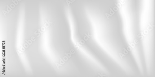 Abstract white fabric wave wrinkled modern background. vector illustration