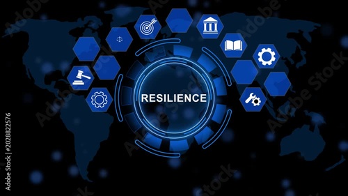 Resilience displaying iterative enhancement rings, process evolution mapping, and precision operational refinement architecture for enterprise excellence. animation