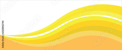 Abstract yellow banner background. Graphic design banner pattern background template with dynamic curve shapes. Eps10