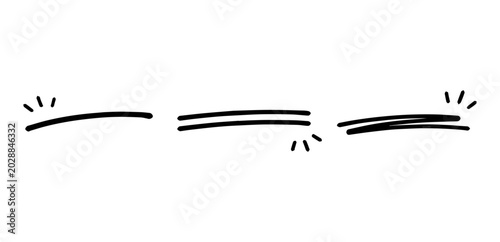 Obraz na plátně Underline Doodles Set
Vector doodle funny set on white background