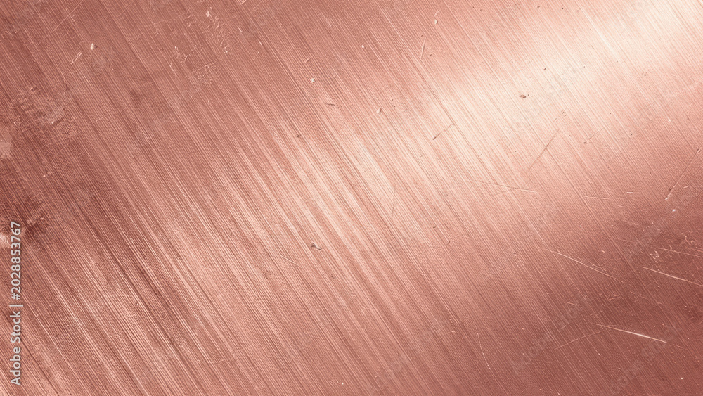 Fototapeta premium Generative AI, Brushed Rose Gold Metal Texture Background