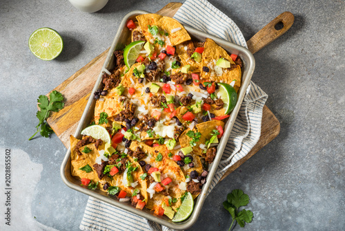 Homemade Mexican Beef Birria Nachos
