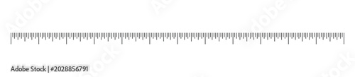 Photos Horizontal ruler measurement template featuring precise calibration marks and in