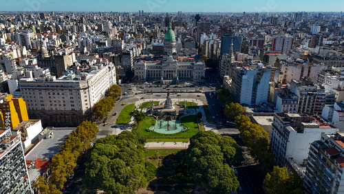 Foto Buenos aires congress building and surrounding plaza