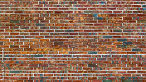 the old red brick wall