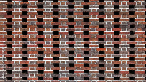 the old red brick wall
