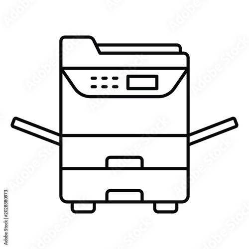 Photocopier Icon Design Template Simple and Modern