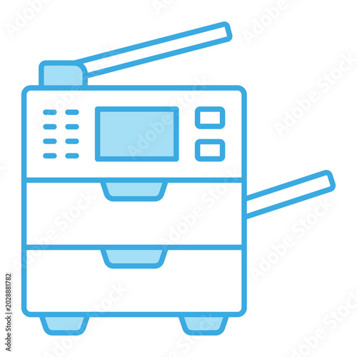 Photocopier Icon Design Template Simple and Modern