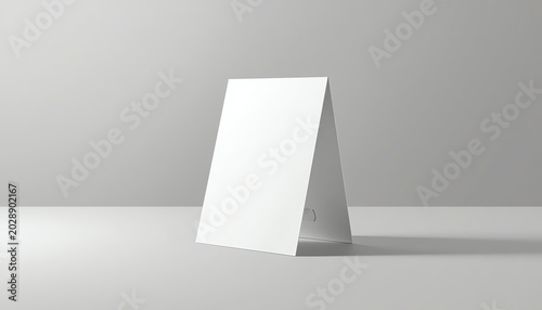 Blank table tent mockup