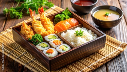 A vibrant tableau of culinary delights and traditional presentation.