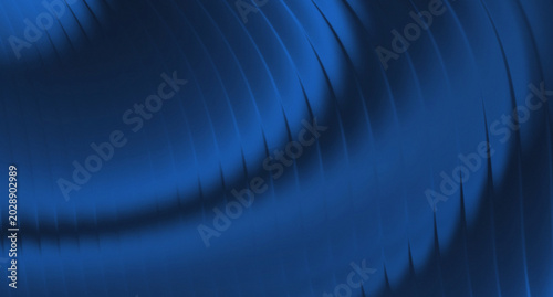Blue and black with a pattern of soft curved lines that resembles the folds of silk or the wavy surface of metal. These lines are suitable for presentation backgrounds, wallpapers, banners, 