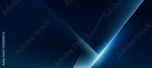 Modern technology banner background With glow blue diagonal stripe for corporate business, Digital Ads, business presentation or landing page
