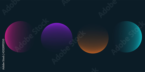 Slika na platnu Defocused spheres