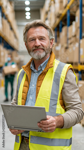 Warehouse Manager with Lapt...