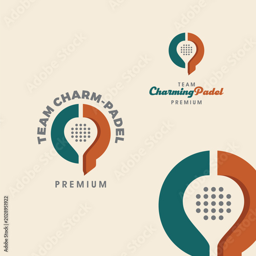 Vintage CP Letter Padel Logo