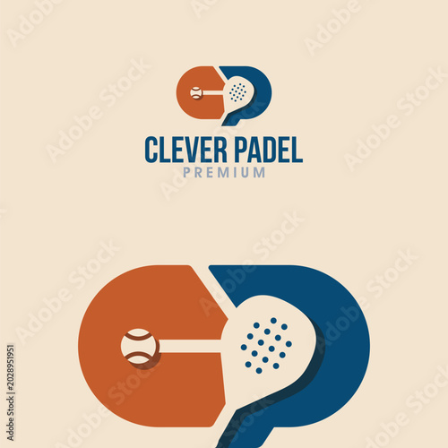 Vintage Letter CP Padel Logo
