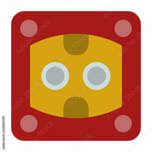Schilderij op canvas Socket Vector Icon