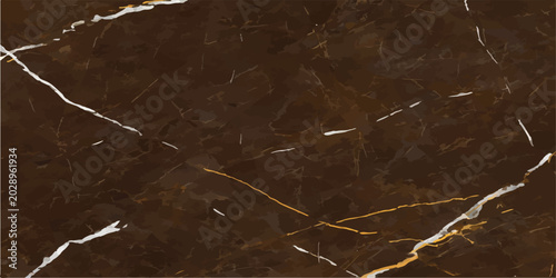 Rich brown marble texture with intricate white and gold veins elegant background. abstract texture dark marble background abstract material close up decorative polished construction interior.