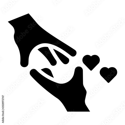 Helping hands Solid icon