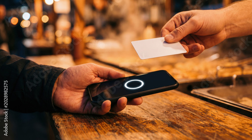Instant payment nfc smartphone contactless card tap