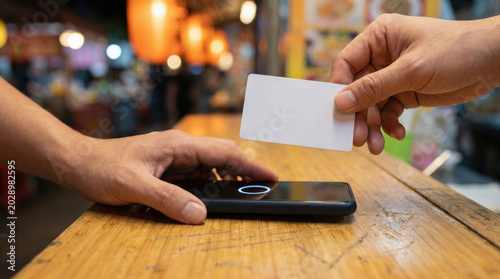 Instant payment nfc smartphone contactless card tap