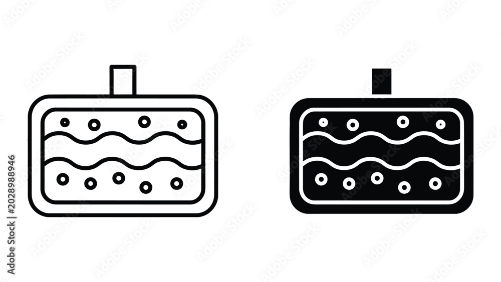 Fototapeta premium Two different d-sub connectors illustration