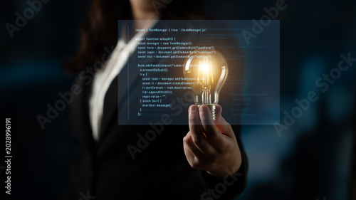 Bilde på lerret programming for task manager user interface, handling form submission, input va