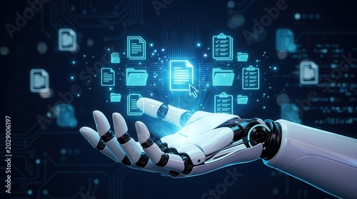 Secure digital document management and user control facilitated by artificial intelligence.