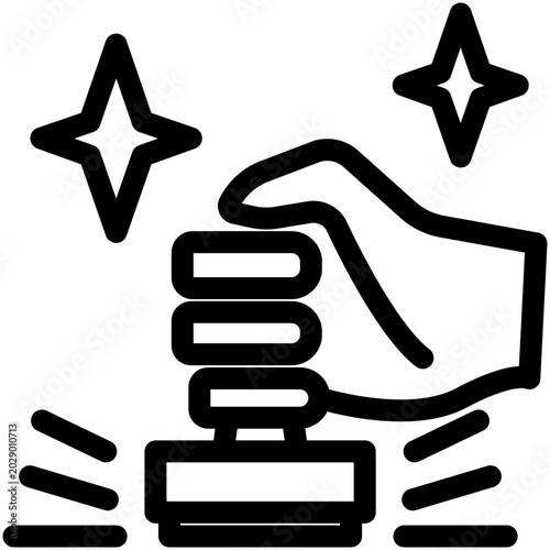 Stamp icon design template