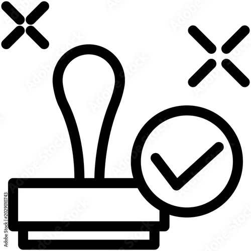 Stamp icon design template