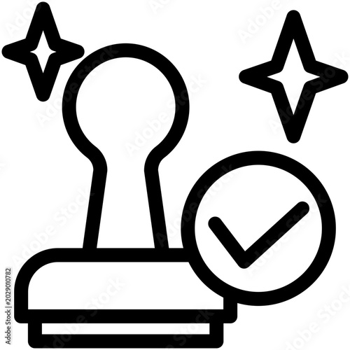 Stamp icon design template