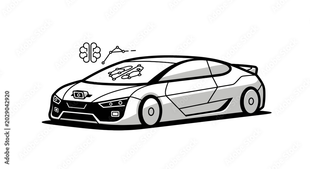 Obraz premium Car Sports Vehicle Automobile Racing.