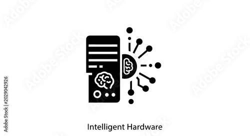 Bild auf Leinwand Intelligent hardware technology smartphone brain.