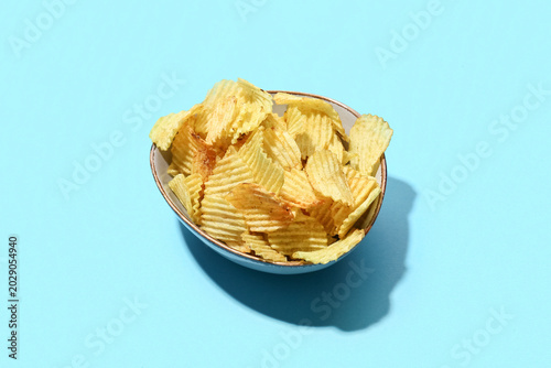 Bowl with delicious potato ...
