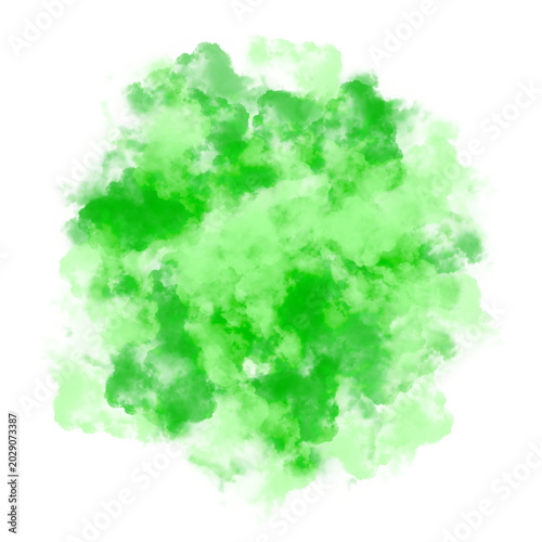 Abstract toxic green gas cloud illustration