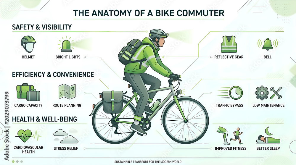 Fototapeta premium Bike Commuter