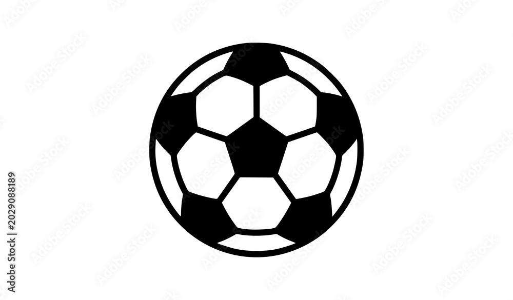Fototapeta premium Modern abstract ball icon black and white vector design