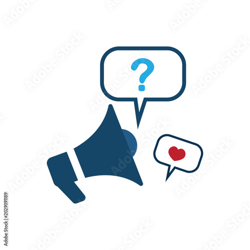 Customer Feedback Marketing Megaphone Ico