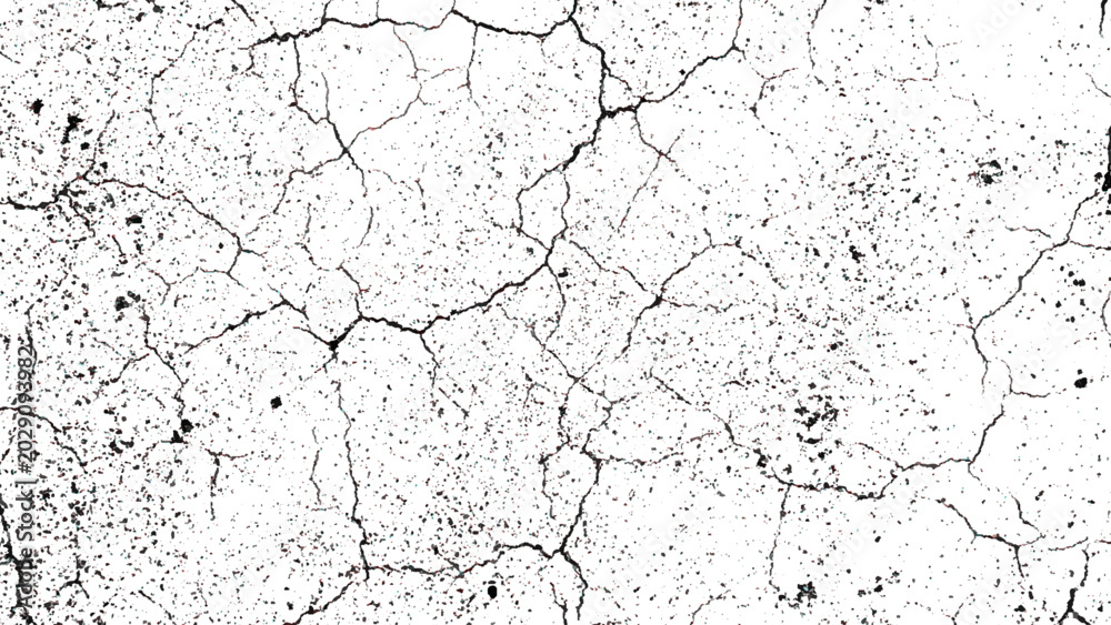 Fototapeta premium Cracked earth surface with dry mud and small holes and cracks all over it