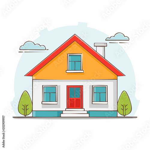Cartoon House Illustration