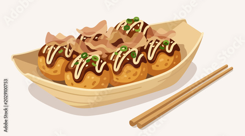 Foto takoyaki japan cuisine
