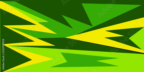 sport background green and yellow color with sharp geometric shapes with halftone texture