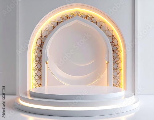 Modern Archway with Soft Lighting.