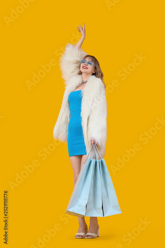 Beautiful happy young woman...